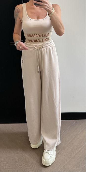 SET M Dolce&Gabbana  komplet dres beż styl klasa design