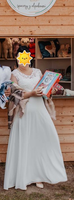 Suknia ślubna plus size, XXL