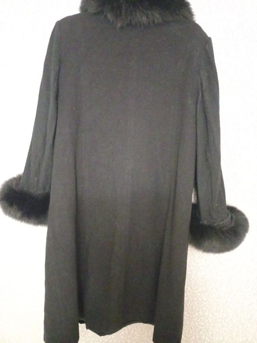 Драповое демисезонное пальто размер 64-66