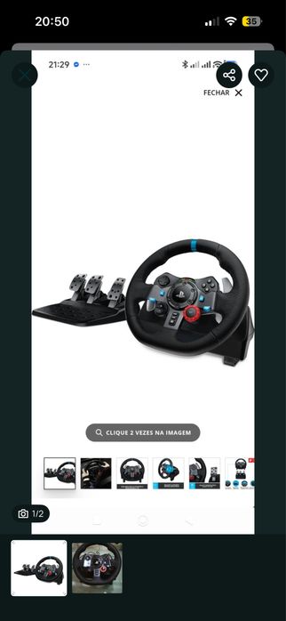 Volante G29 semi novo