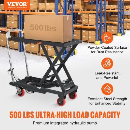 Carrinho de Mesa Elevatória Hidráulica - VEVOR