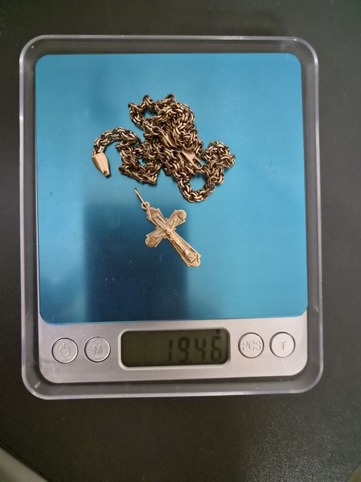 Золото цепочка с  Крестиком 585 проба