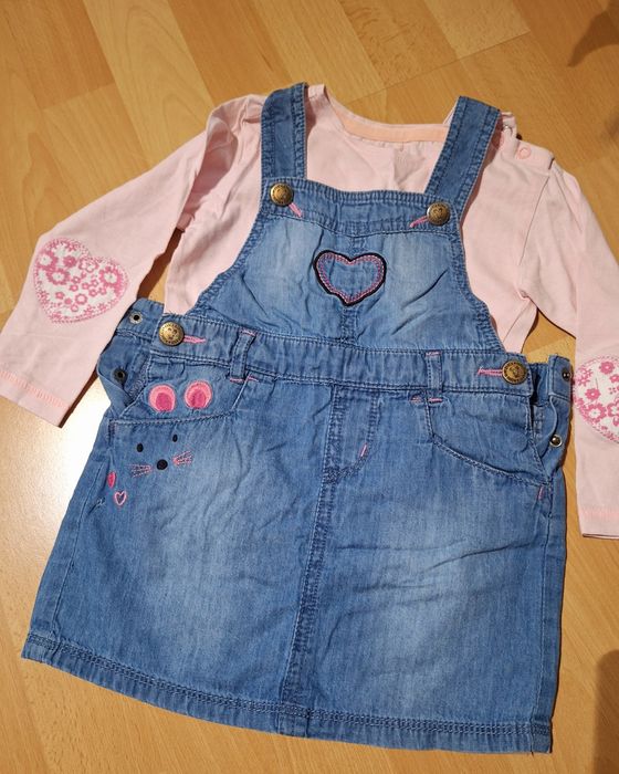 Spodnie  jeansowe  z bluzka Cool club rozmiar 92