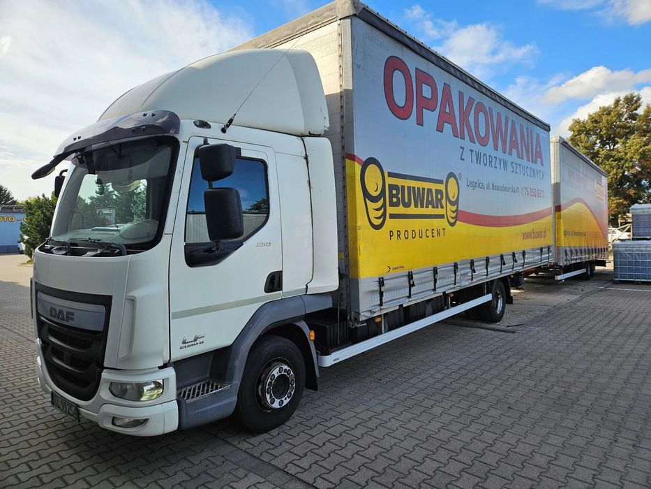 DAF LF 250  DAF LF 45 250 skrzynia automat, plandeka + przyczepa, I właściciel