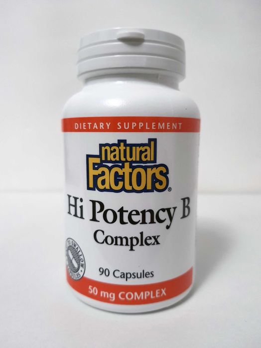 Комплекс вітамінів групи В Natural Factors Hi Potency B, 90 капсул