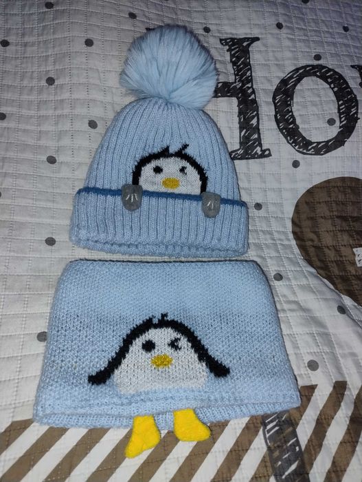 Komplet czapka komin dziecięcy 86/92