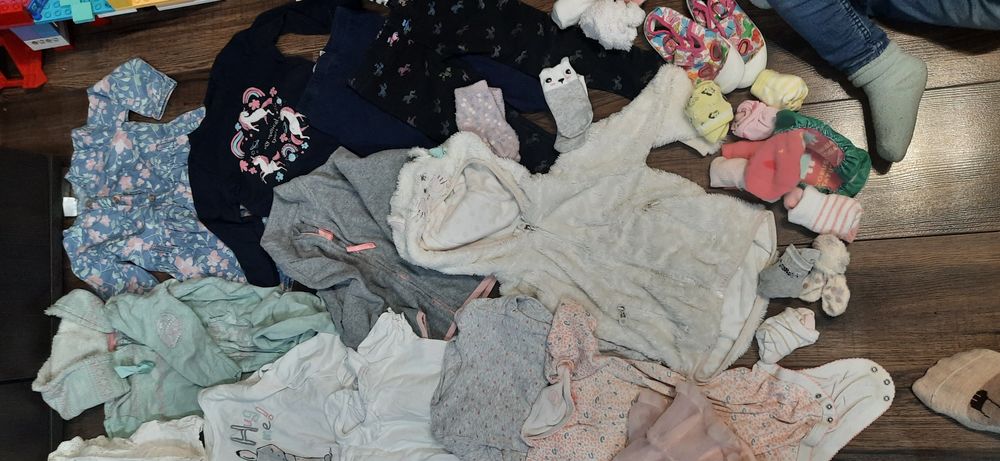 Mega paka 92 zestaw ubranek polarki sukienka spodniczka Zara H&M