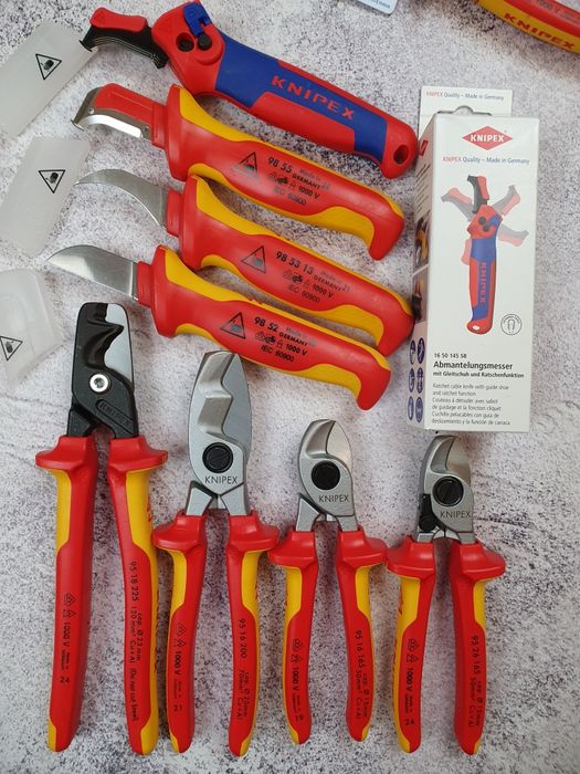 Knipex, інструмент електрика, кусачки, плоскогубці, утконоси