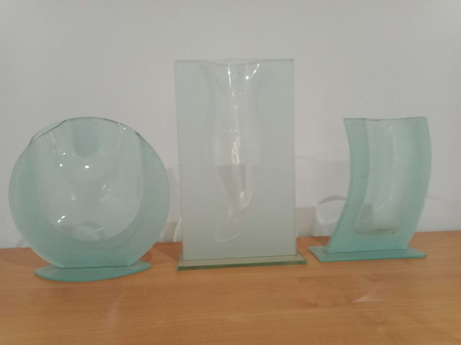 5 Vasos em vidro decorativos Leonardo (Conjunto)