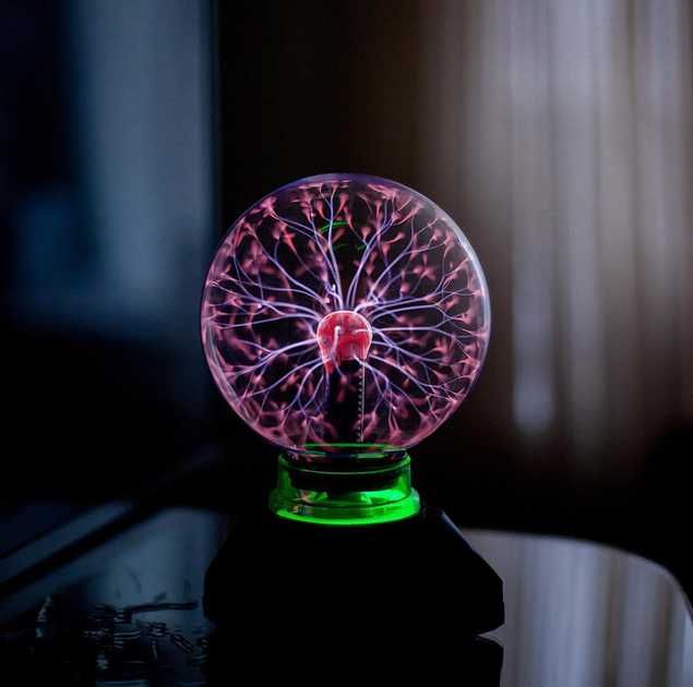 Плазменный шар Тесла Plasma Ball, електрична куля Блискавка Плазма