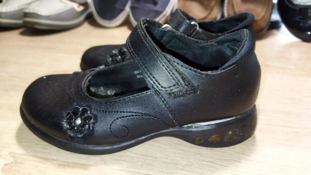 Clarks 16см шкіра туфлі, світяться