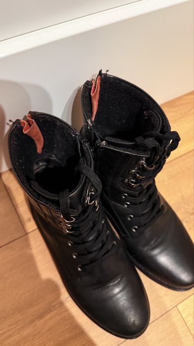 Buty trzewiki skórzane