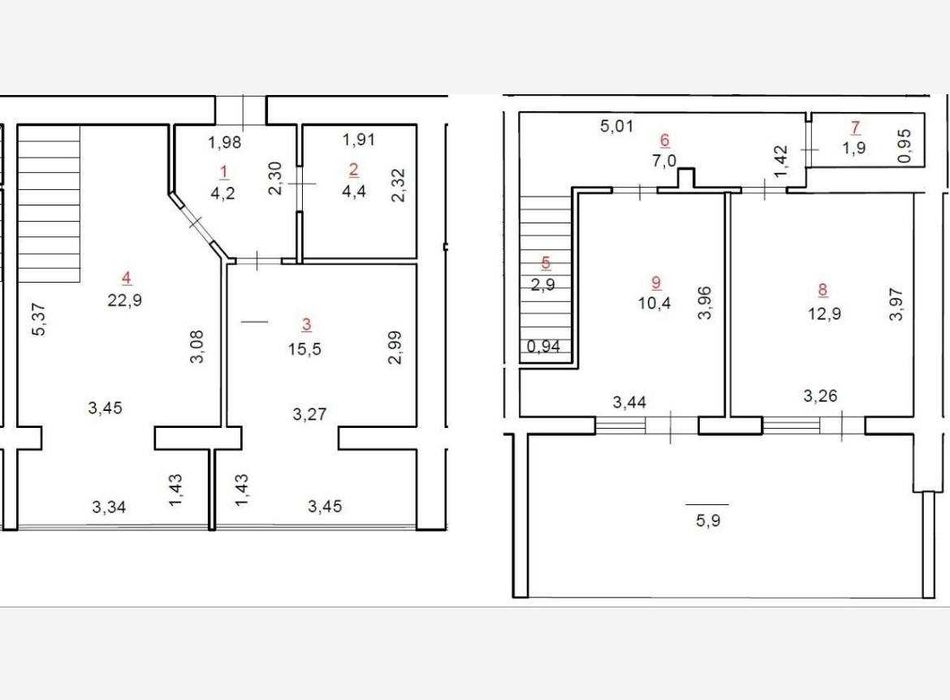 3-кімнатна  2-ярусна квартира в ЖК Мрія на Покровській