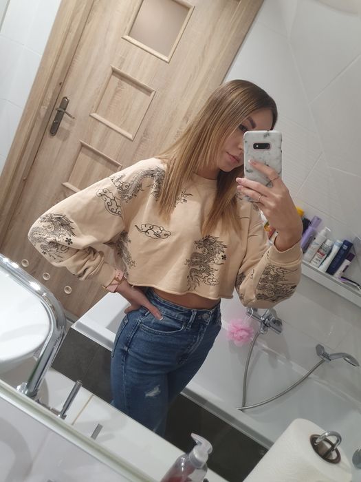 Bluza z nadrukiem Bershka
