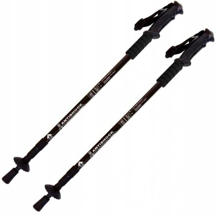Kije Nordic Walking Teleskopowe Aluminiowe Regulowane 63-135 cm