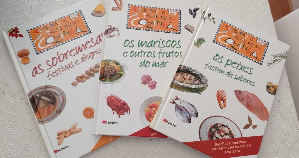 Livros Receitas e Truques de Cozinha - Conjunto 6 livros