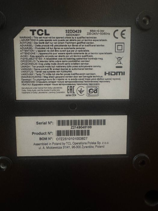 Telewizor TLC 32'
