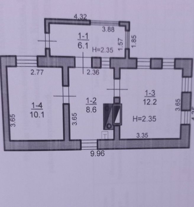 Продам дом на 4 ЗАРЕЧНОМ.