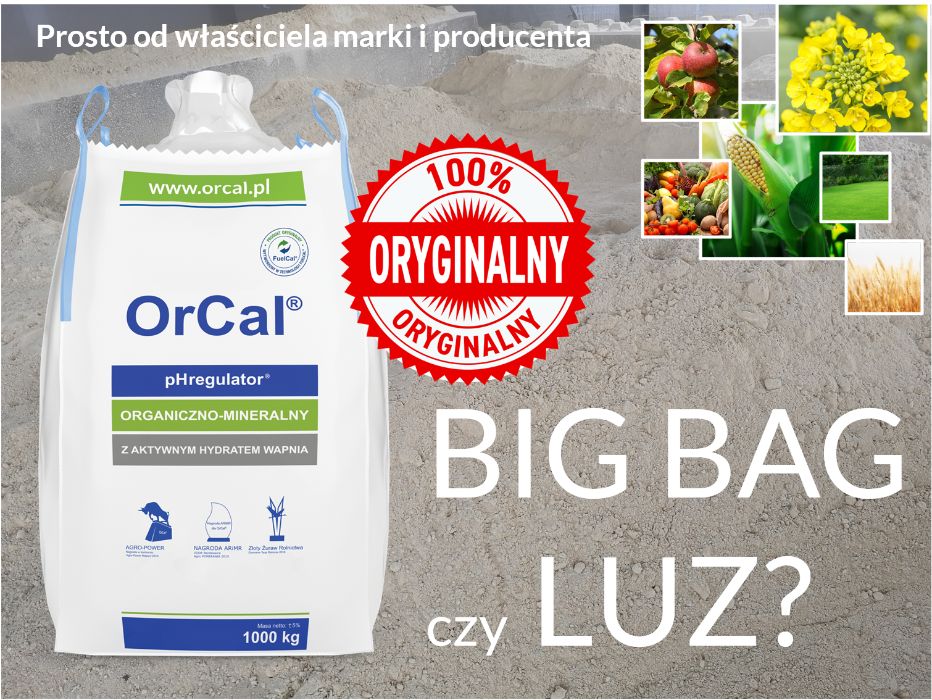 Uwaga!!!Cena promocyjna. OrCal. Hydrat wapnia, wapno, nawóz Okazja.
