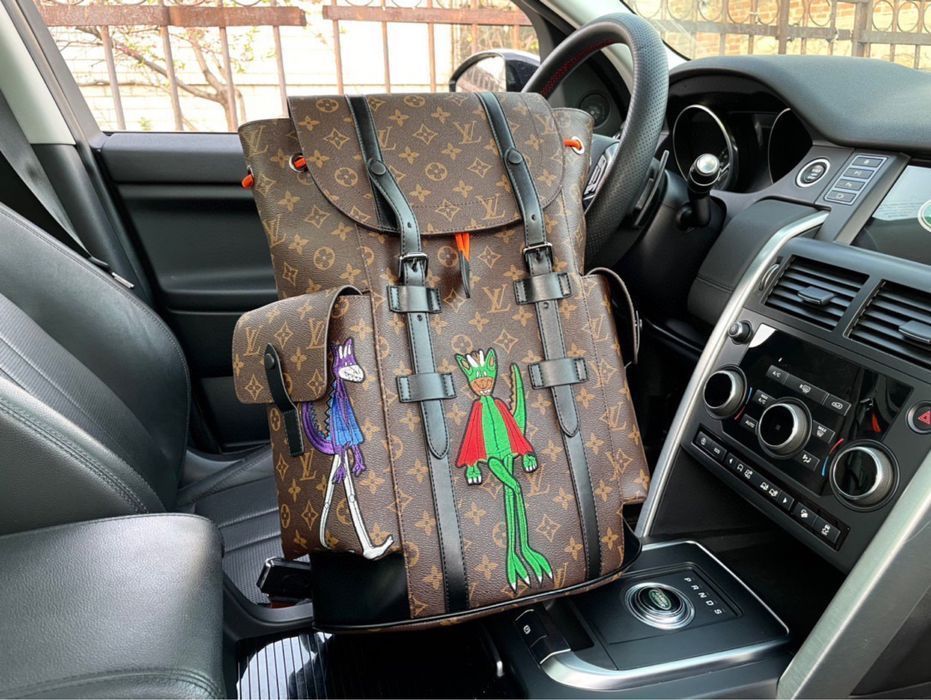 Louis Vuitton Christopher коричневый мужской рюкзак портфель ранец