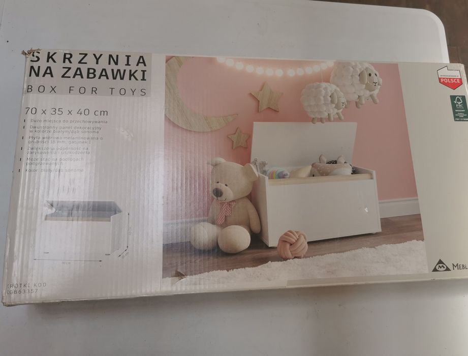 Skrzynia na zabawki nowa