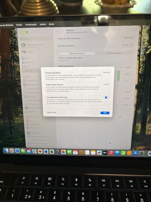 MacBook Air M2 13” Midnight | 16GB RAM | 256GB SSD | 18 Ciclos | Como Novo