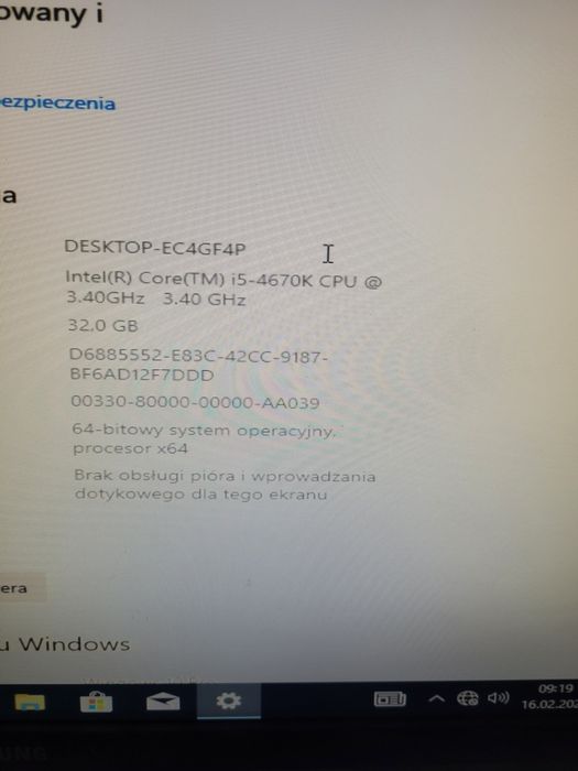 Asus Z87 pro, i5 4670K + chłodzenie,32GB.