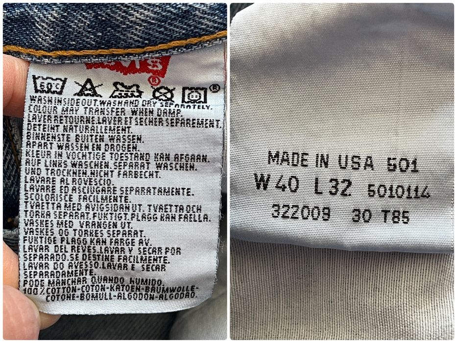 Джинси чоловічі вінтажні Levis 501 made in usa розмір W40 L32