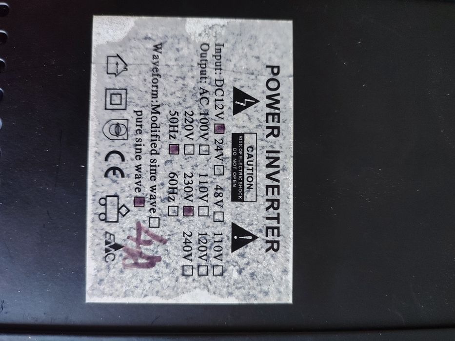 Перетворювач  12V-220V, 600 Вт