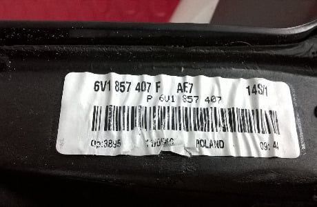 Espelho Retrovisor Esquerdo 6V1857407F - SKODA FABIA III Combi