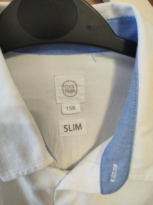 Koszula biała chłopięca 158