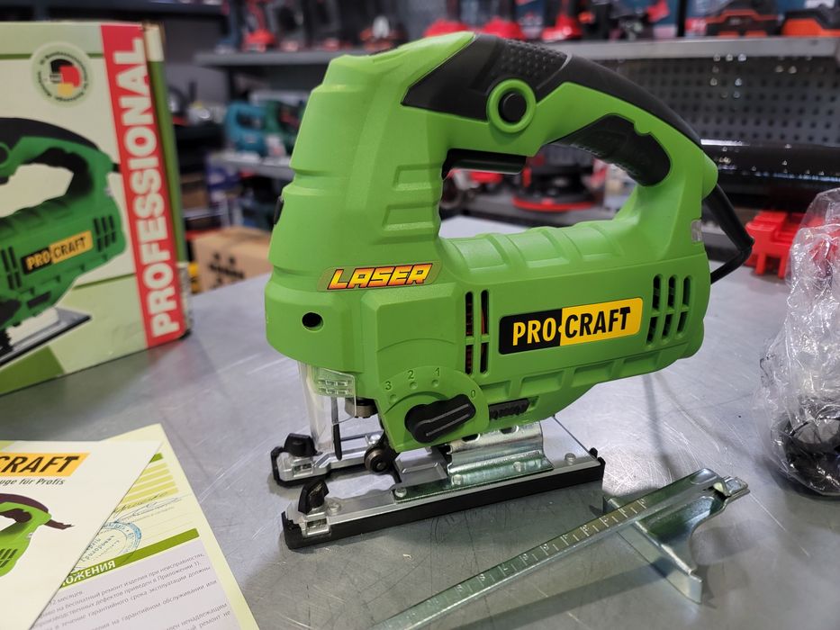 Электролобзик лобзик ProCraft  Подсветка Лазер Сдув опилок Гарантия36м