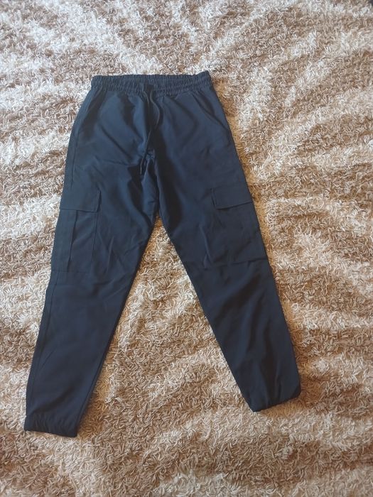 Штани типу карго, темно-синвй колір, вживані декілька разів