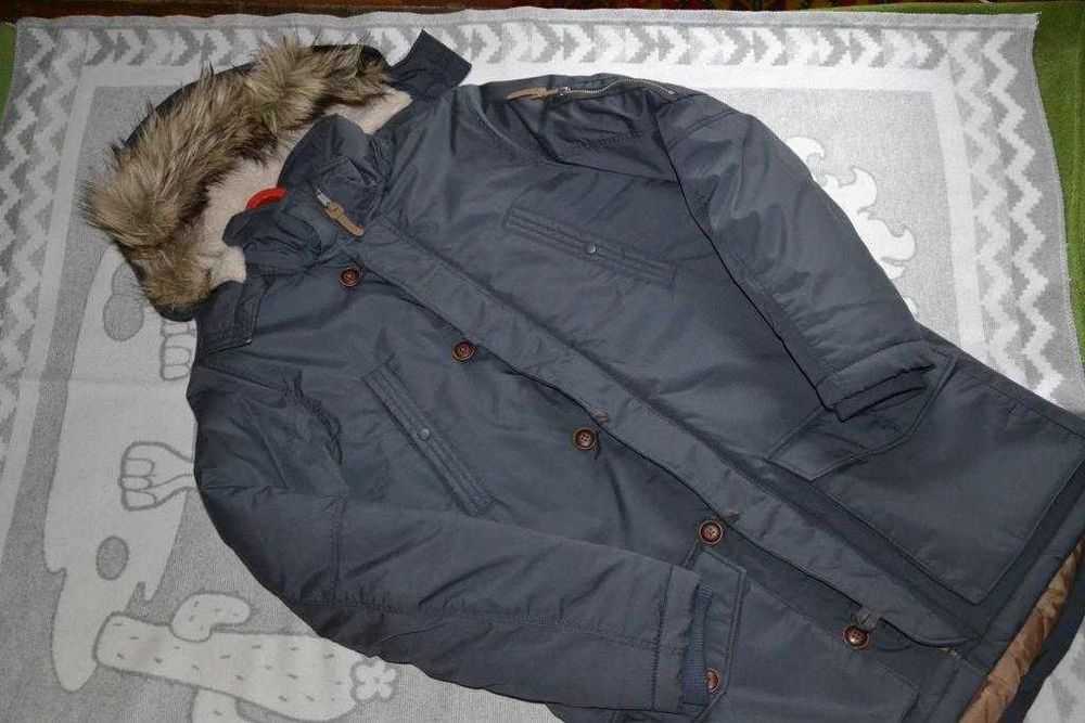 Нова зимова тепла куртка-парка H&M для хлопчика р.170/S/M
