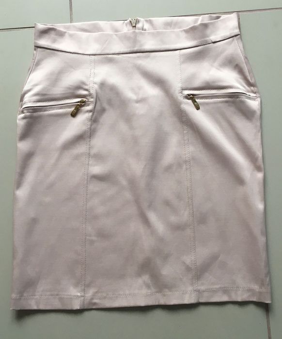 Spódnica blady róż M