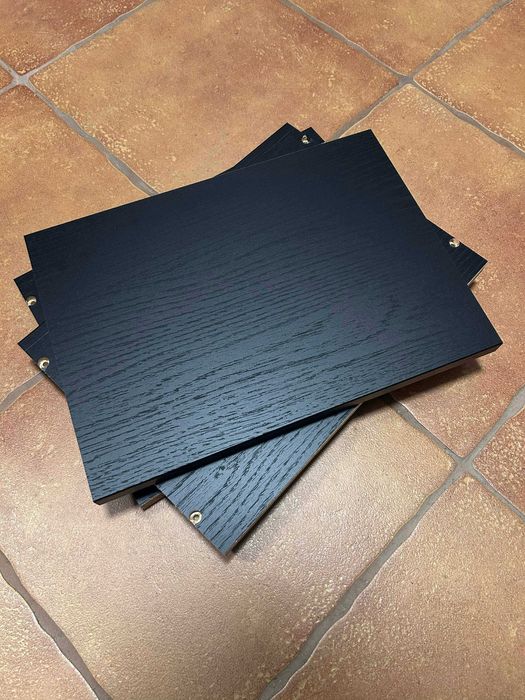 Ikea BILLY półka półki czarne imitacja dębu 36x26 cm, 3 sztuki