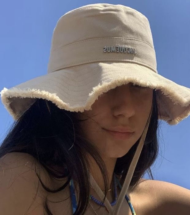 Панама Jacquemus чорна та бежева
