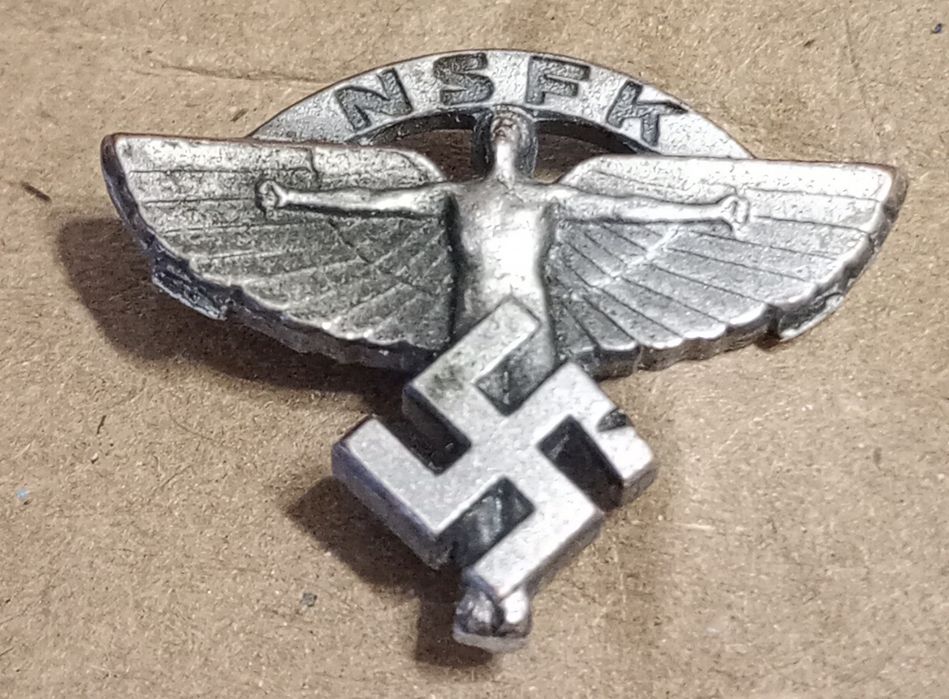 Militaria III Reich Wehrmacht Pin NSFK Aviação