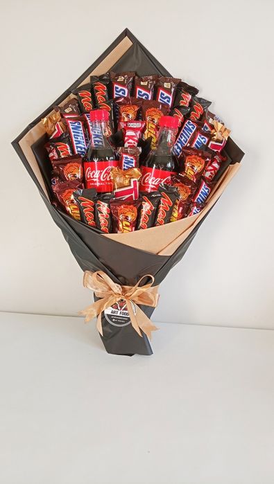 Солодкий букет із цукерок. Жіночий та чоловічий смачний подарук Київ