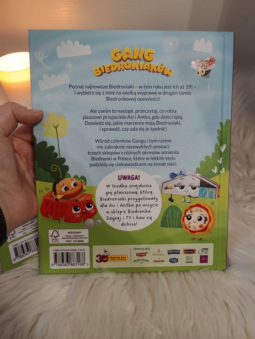Książka i gra planszowa Gang Biedroniaków nowa okazja