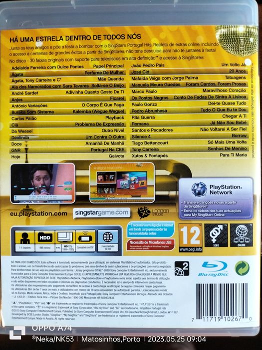 Karaoke Singstar com Microfones PlayStation 3 sem fios