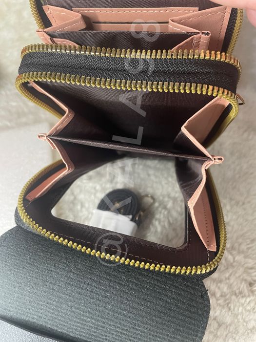 Mini czarna torebka portfel 2w1 + pasek z regulacją - NOWA - ENDAYCON