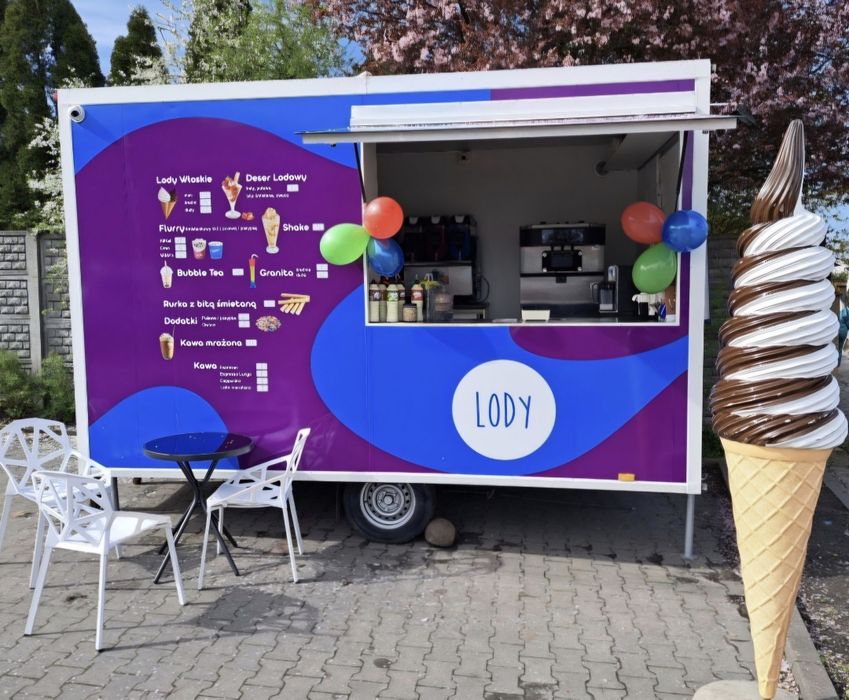 Budka gastronomiczna z lodami - gotowy biznes