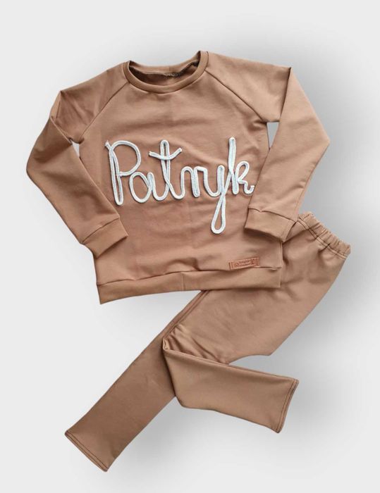 DRES komplet dla chłopca bluza baggy IMIĘ DZIECKA  handmade