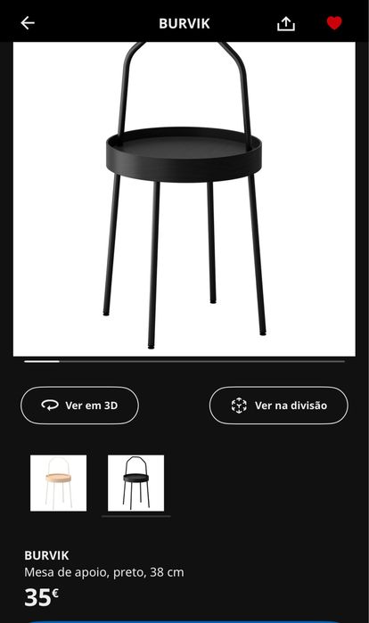 Mesa de Apoio BURVIK Ikea