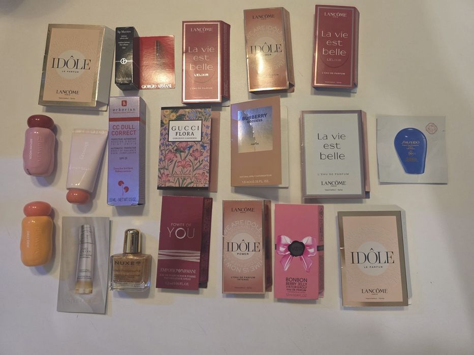Zestaw kosmetyczny Lancome Gucci Armani Nuxe shiseido
