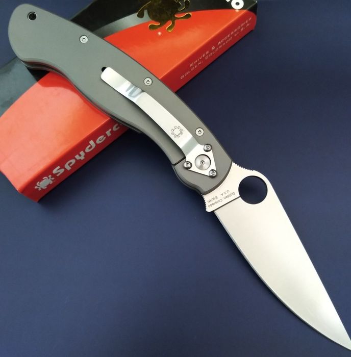 Нож Spyderco military (titan) D2
