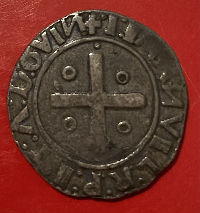 Moeda (2043) D. Manuel I - 1/2 Tostao