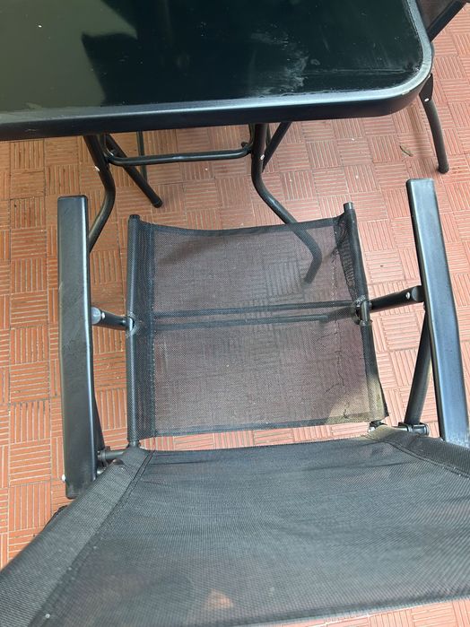 Conjunto de mesa de jardim