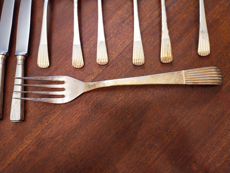 Faqueiro em prata da Topázio modelo Caninhas